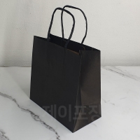 블랙 크라프트 쇼핑백 22cm&times;21cm+11cm 25장/200장