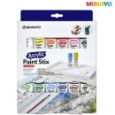 문교 고체 아크릴페인트스틱 12색/Acrylic Paint Stic APS-12A