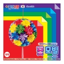 2000 NEW 종이나라 양면 꽃모빌색종이 75mm