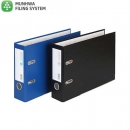 문화 B842-7 A4 레버아치바인더 흑색 가로형 폭7cm/홀간격80mm
