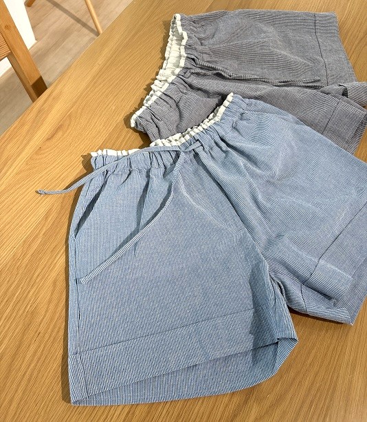 스트라이프 반바지(2color)