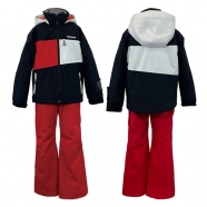 로시놀 주니어 스키복 (2425 ROSSIGNOL JR SKI SUIT BLK RED)