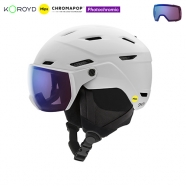 스미스 변색 바이저 헬멧 (2526 SMITH SURVEY PHOTO WHT HELMET)