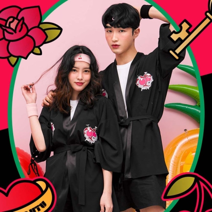 야쿠자한복 블랙 가디건 반티(ST867)