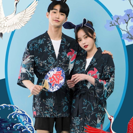 봉황국화 네이비 가디건 반티(ST864)