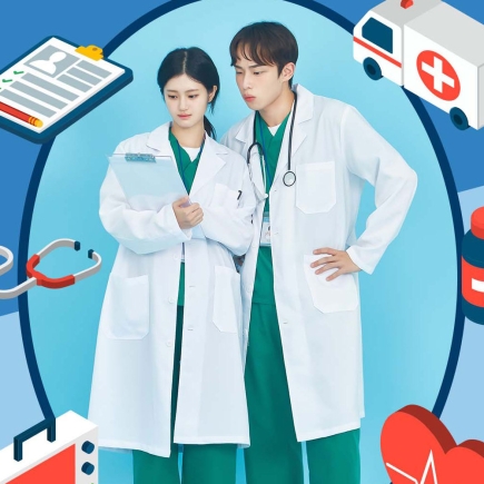 의사가운 반티 (ST502)