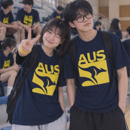 (특가)AUS캥거루 네이비 면티셔츠