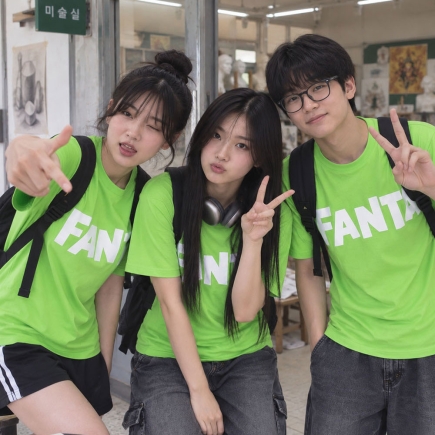 (특가)판타 라임그린 면티셔츠