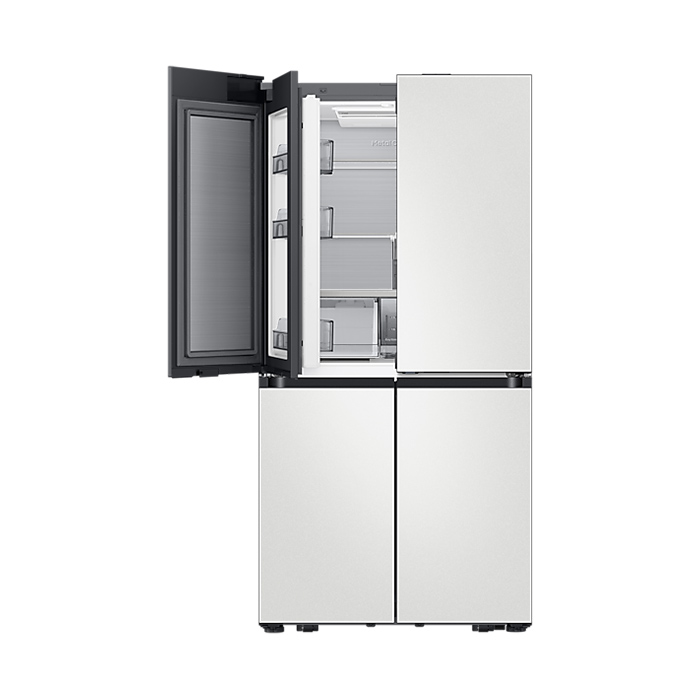 삼성 비스포크 AI 하이브리드 4도어 키친핏 Max 611L (푸드 쇼케이스) 코타화이트 RM80F64L2A