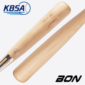 본 BON 야구 나무 배트 메이플 우드배트 프로선수 지급용 내추럴/블랙/실버로고