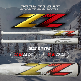 스톰 Z2 지투 카본 야구 배트 화이트 겨울