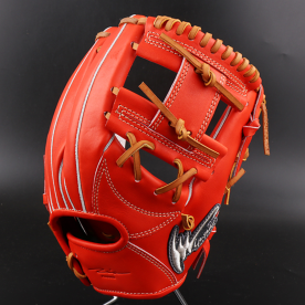 아이피셀렉트 내야 야구 글러브 아이웹 레드오렌지 탄 실버로고 IP.RD-EC