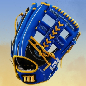 모리모토 레플리카 내야 야구 글러브 이재현 모델 11.75인치 블랙/블루/옐로우
