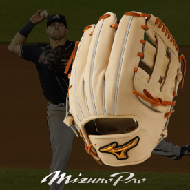 미즈노 프로 BSS HAGA 내야 야구 글러브 크래프트 에디션 오스틴 라일리 모델 크림/탄 1AJGH2801380X
