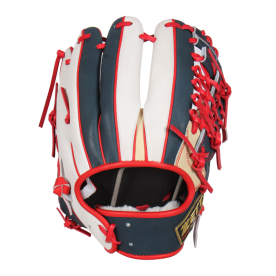 제트 프로스테이터스 내야 야구 글러브 연식 어센틱 김웅빈2 모델 12인치 크림/네이비/화이트 BRGPRO