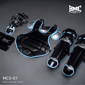BMC 프로 경량 포수 장비 세트 블랙/스카이블루/실버 MCS-01