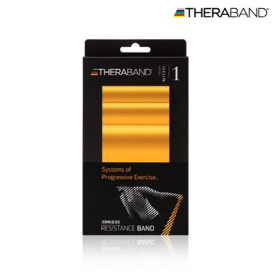 세라밴드 트레이닝 고무 밴드 스트레칭 헬스 요가 근력운동 튜빙 2M 레벨 1 옐로우