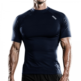 닥터스킨 야구 언더셔츠 반팔 스포츠 트레이닝 핏 다크네이비 SDNN87