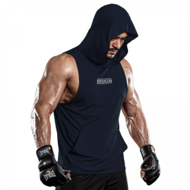 닥터스킨 야구 언더셔츠 트레이닝 후드 슬리브리스 쿨 드라이 다크네이비 T-HOOD DNA03