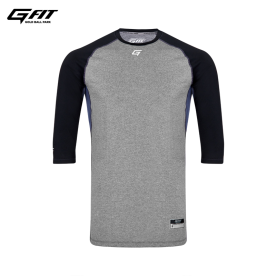 골드 야구 언더셔츠 언더티 슈프림 7부 라운드 블랙