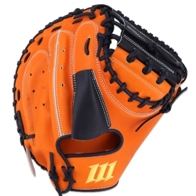 모리모토 M900 재팬 레더 포수 미트 야구 글러브 34인치 오렌지/네이비