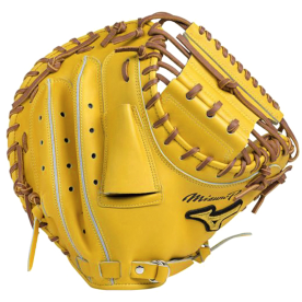 미즈노 포수 미트 야구 글러브 프로 34인치 옐로우 1AJCH18200 47