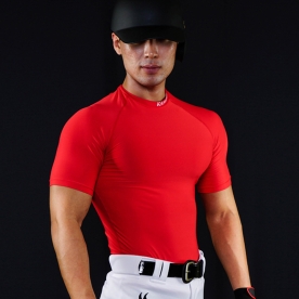 카미스타 야구 언더셔츠 어센틱 반팔 언더티 레드 KRUBIN02