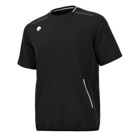 데상트 야구 반팔 바람막이 우븐스트레치 블랙 S8121ZTS01 BLK0