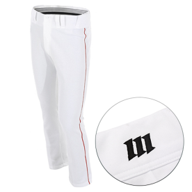 모리모토 MMU 야구 유니폼 바지 하이퀄리티 레귤러 팬츠 기성 화이트/레드