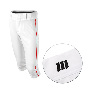 모리모토 MMU 야구 유니폼 바지 하이퀄리티 하프 팬츠 기성 농군 화이트/레드