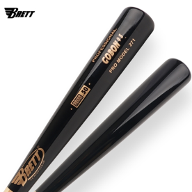 브렛 야구 나무 배트 메이플 우드배트 압축 블랙 GOBON(고본) PRO MODEL 271