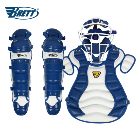 브렛 프리미엄 포수 장비 캐쳐 세트 블루/화이트