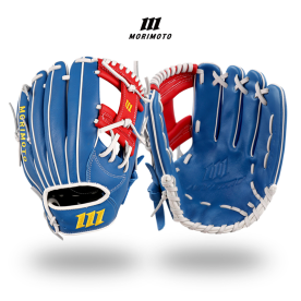 모리모토 뉴스타 M1 내야 야구 글러브 11.5인치 아이웹 블루/레드/화이트 M68115-I