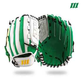 모리모토 JUMPER 투수 올라운드 야구 글러브 12인치 바둑판웹 그린/화이트 M1812-BASKET