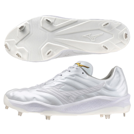 미즈노 징스파이크 징화 쿠션 레보 일체형 야구화 화이트 11GM243001WT