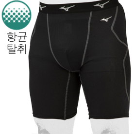 미즈노 야구 슬라이딩 팬츠 유소년 하프 레깅스 이너웨어 블랙 12JBAP2409BK