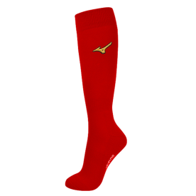 미즈노 야구 양말 장목 스타킹 레드 12YX1U2162RD