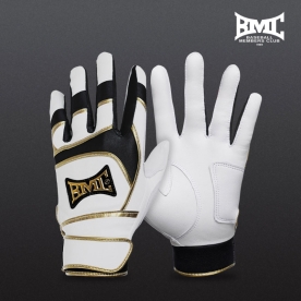 BMC 야구 배팅장갑 타자 장갑 화이트/블랙 BPR-221