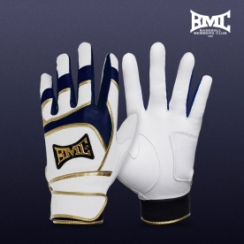 BMC 야구 배팅장갑 타자 장갑 화이트/네이비 BPR-222