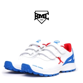 BMC 야구 인조잔디화 야구화 홈런맨 화이트/블루 HRM-04
