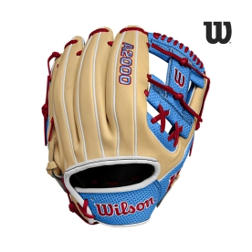 윌슨 A2000 내야 야구 글러브 리미티드 11.75인치 블루/블론드 WBW1022681175