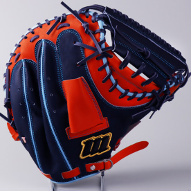 모리모토 프로페셔널 포수 미트 야구 글러브 블랙라벨 34인치 레드오렌지/네이비/스카이블루