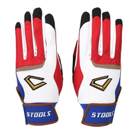 5TOOLS 라인 포인트 양피 배팅장갑 화이트/레드/블루 5T205MBJBG 002