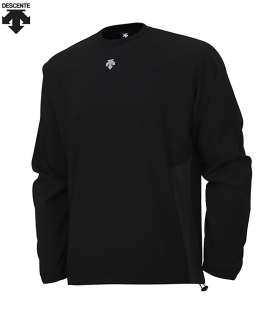 데상트 긴팔 배색 바람막이 블랙 SN221ZWB61