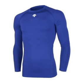 데상트 베이스볼 긴팔 언더셔츠 크루넥 블루 S8221ZCO02 BLU0
