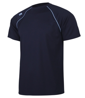 데상트 베이스볼 반팔 스탠다드핏 티셔츠 네이비 SO221ZTS41