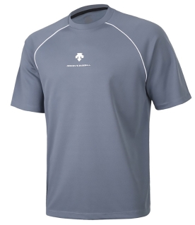 데상트 베이스볼 오버핏 반팔티셔츠 그레이 SO221ZTS42