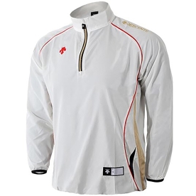 데상트 베이스볼 긴팔 바람막이 화이트 S212WLWB04-WHT