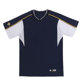 데상트 유소년 주니어 반팔 티셔츠 네이비/화이트 Y0111WTS23