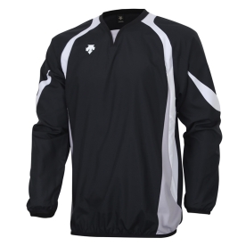 데상트 야구 긴팔 바람막이 블랙/화이트 SO111WWB21